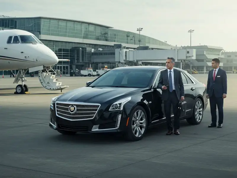 Roseland Car Service airport pickup vehicle